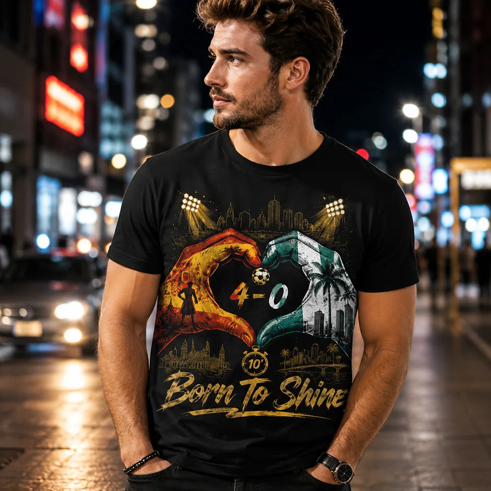 5 Pack Oversized Cotton Tee Football Fan Apparel Hot Deals 2026 Soccer Shirt For Man Team Outfit Set — купить у AliExpress WW