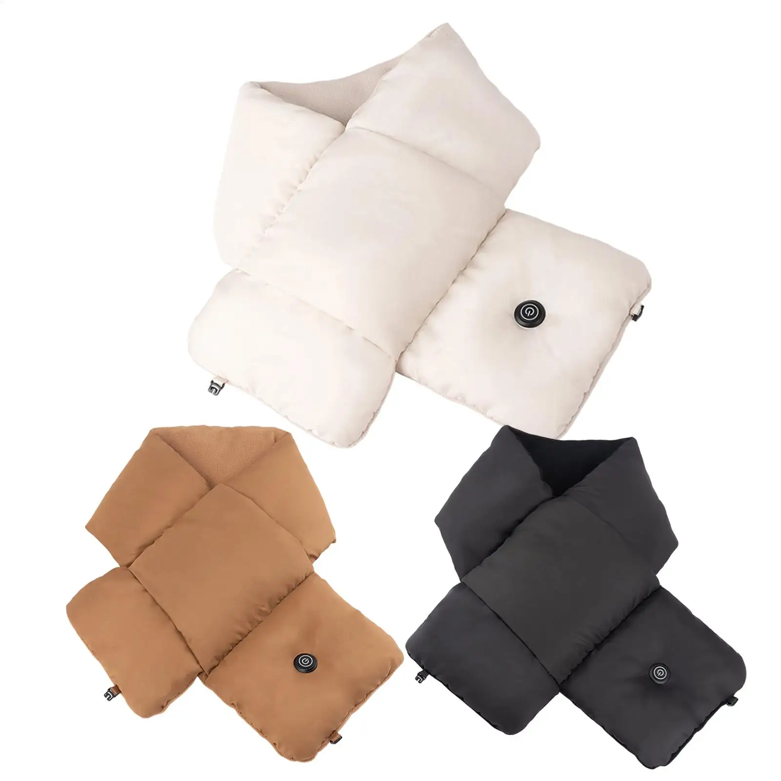 Electric Heated Scarf USB Powered 3 Temp Settings Electric Warmer Heated Neck Wrap for Women Men Winter Cold Weather Office