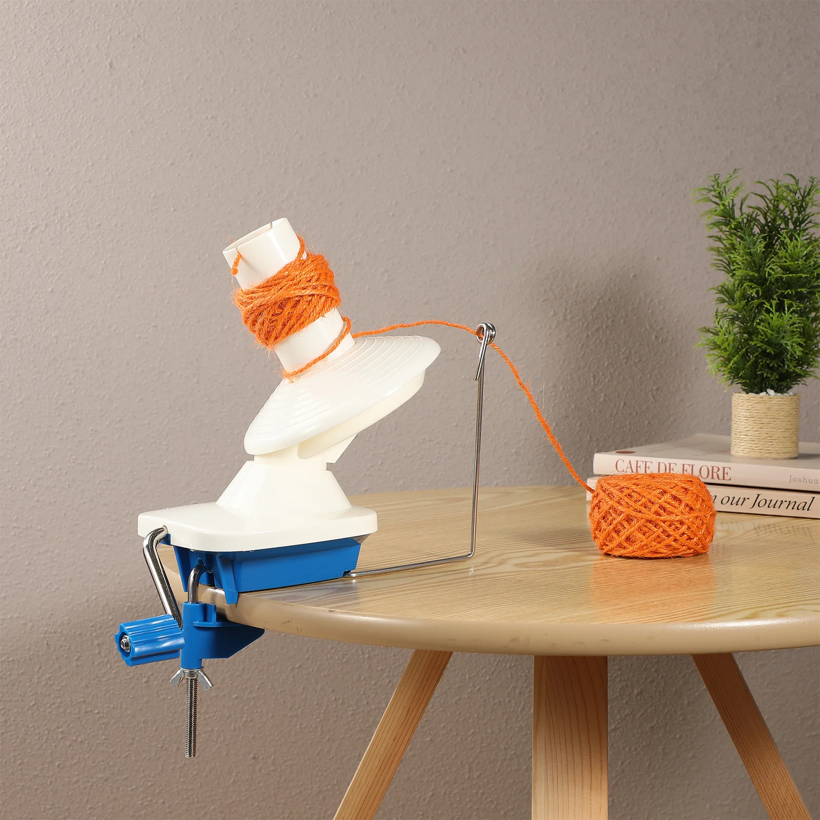 

Hand Operated Yarn Winder for Crocheting Knitting Ball String Holder Machine Swift Craft Sewing Supply Wood Yarn Rack