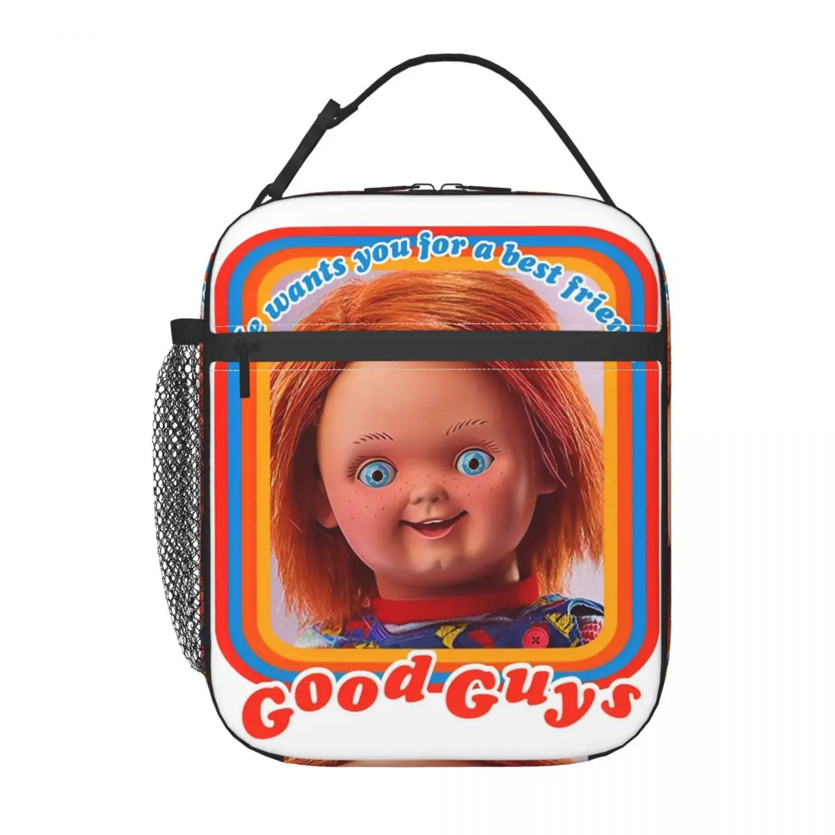 Good Guys Chucky Insulated Lunch Bags Storage Food Box Portable Cooler Thermal Lunch Boxes For School Office