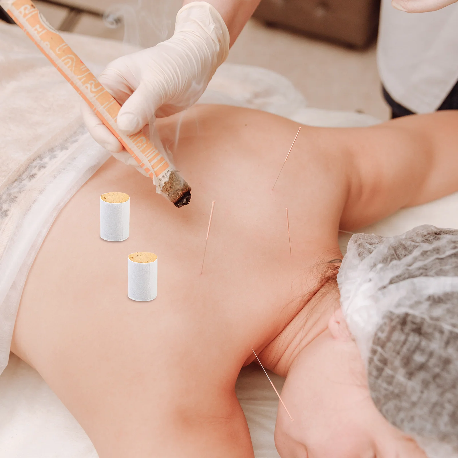 54 قطعة القرطم اليدوية Moxa لفات أعمدة الصوف Moxa الطبيعية للاسترخاء الإجهاد الإغاثة الكى العلاج تعزيز المناعة #1