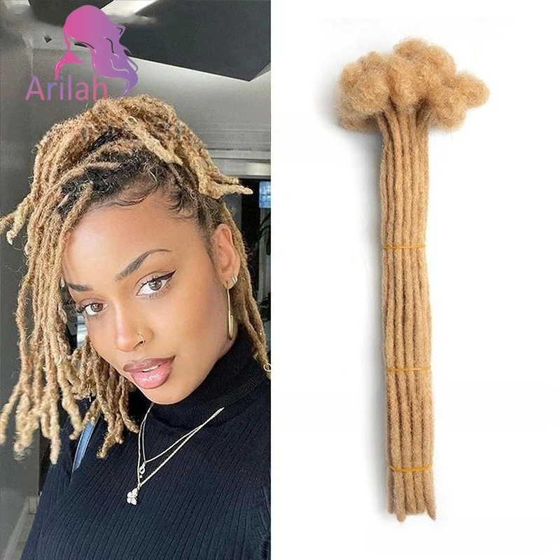 0.4 0.6 0.8cm #27 Color 100% Human Hair Dreadlock Extensions Loc Extensions Human Hair Permanent Loc Extensions Human Hair