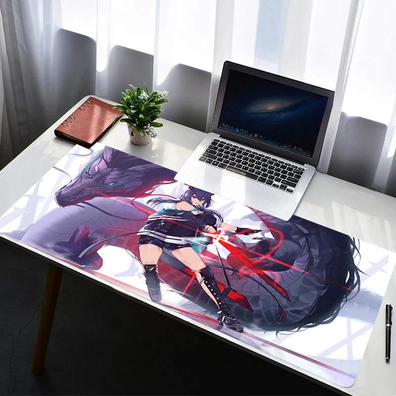 

Mousepad Arknights Chen Rubber Mouse Pad Gaming Accessories PC Gamer Cabinet Carpets Office Computer Desk Mat Keyboard Pads