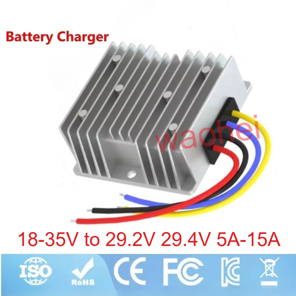 

18-35V to 29.2V 29.4V 5A-15A Charger Constant Current Lithium Lead Battery for 24V 25.2V 25.9V 29.4V 7S lithium battery DC DC CE