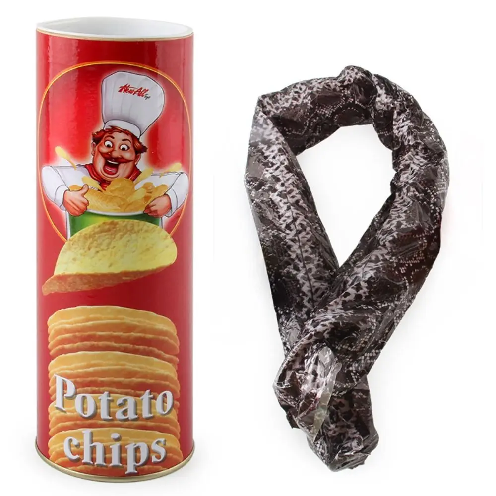 

Spoof Jokes Reusable Fake Snake Spring Snake Popcorn Can Potato Chip Can Jump Magic Tricks Party Decoration Prank Trick Funny