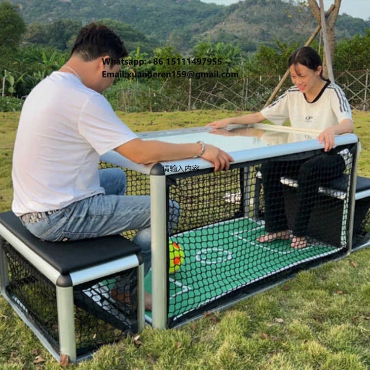 Quality Certification Subsoccer Table 2 Person Football Game Indoor Double Sports Competition Party With Titanium Alloy Chair