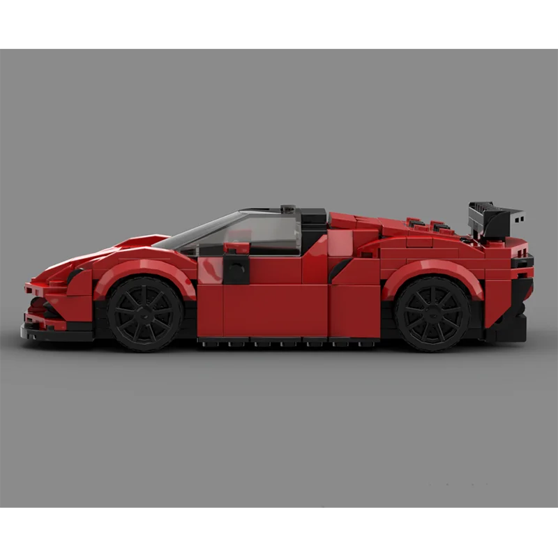 341 PCS Car Model MOC Le Mans Speed ​​Classic SF90 Creative Educational Children's Building Block Gift