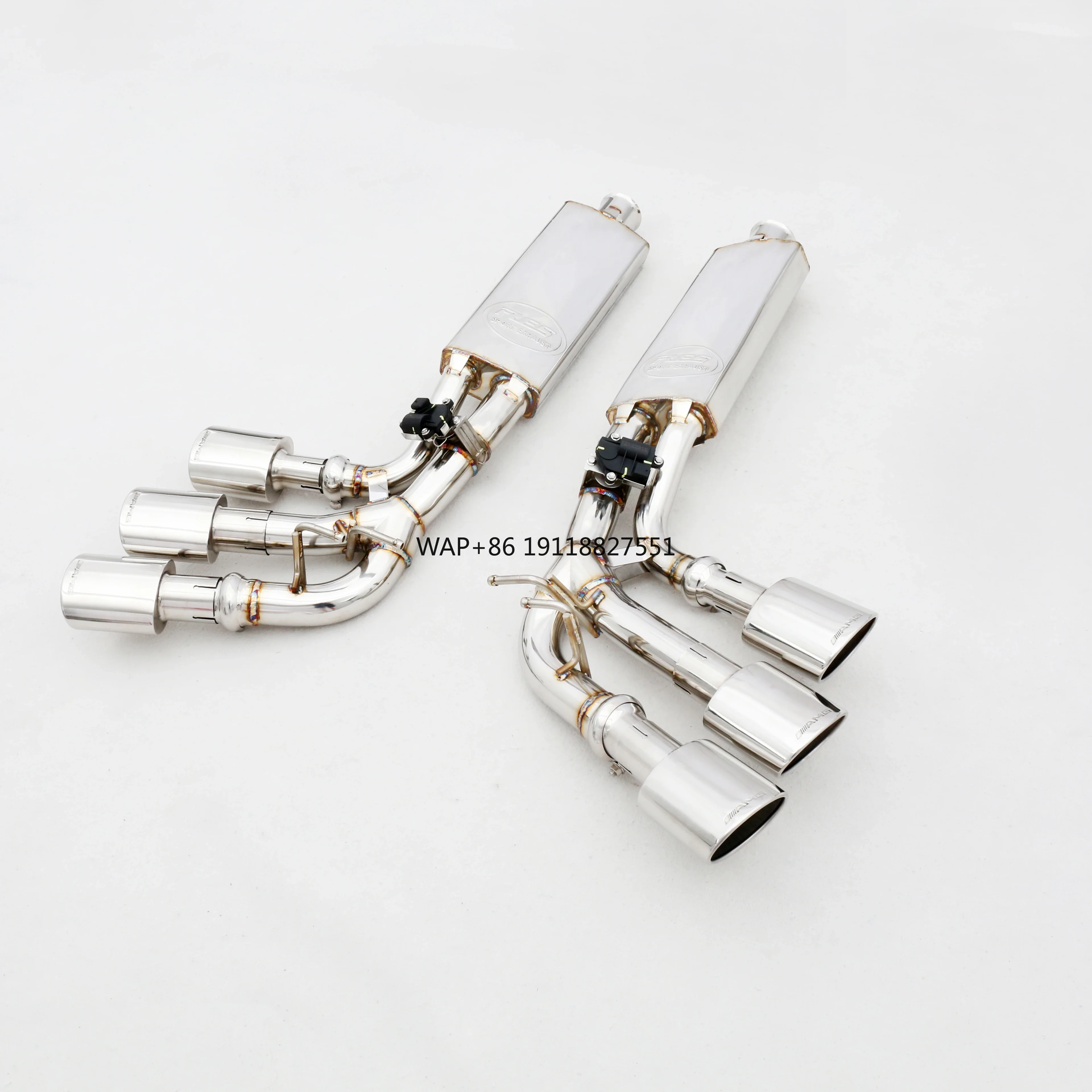 

OEM Custom 4.0T M177 Exhaust System for W464 304 Stainless Steel/Titanium Valved Exhaust Pipes"