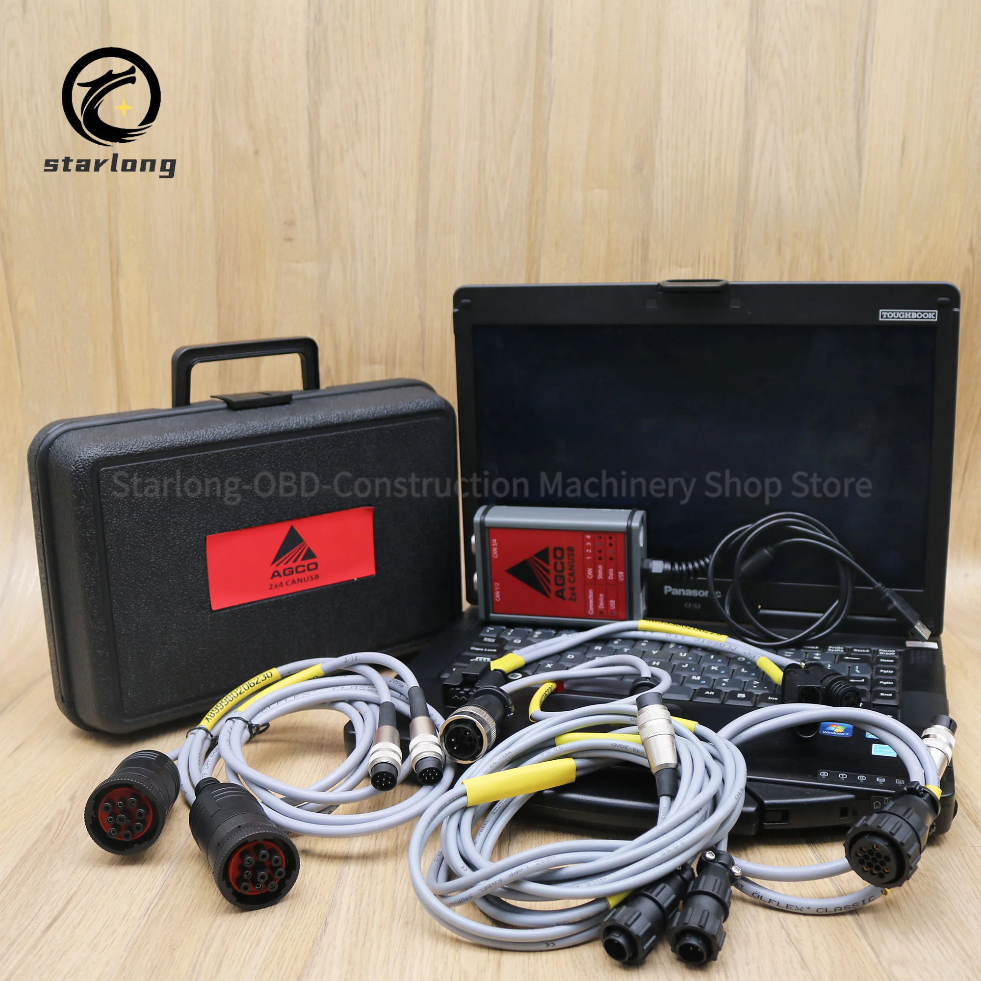 For Massey Ferguson Fendt AGCO Tractor Diagnostic Tool for AGCO EDT Electronic Diagnostic Tool with CF53 Laptop AGCO