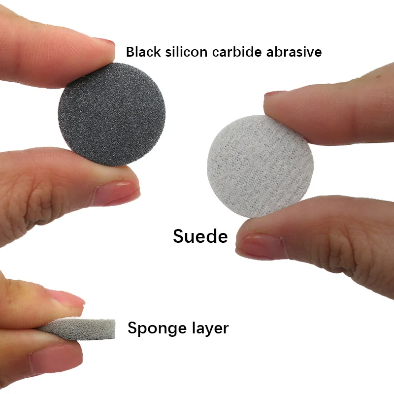 1-6 Inch Self-adhesive Felt-backed Disc Sponge Sandpaper, 5mm Thick, for DIY Polishing & Mark Removal on Metal and Paint Surface