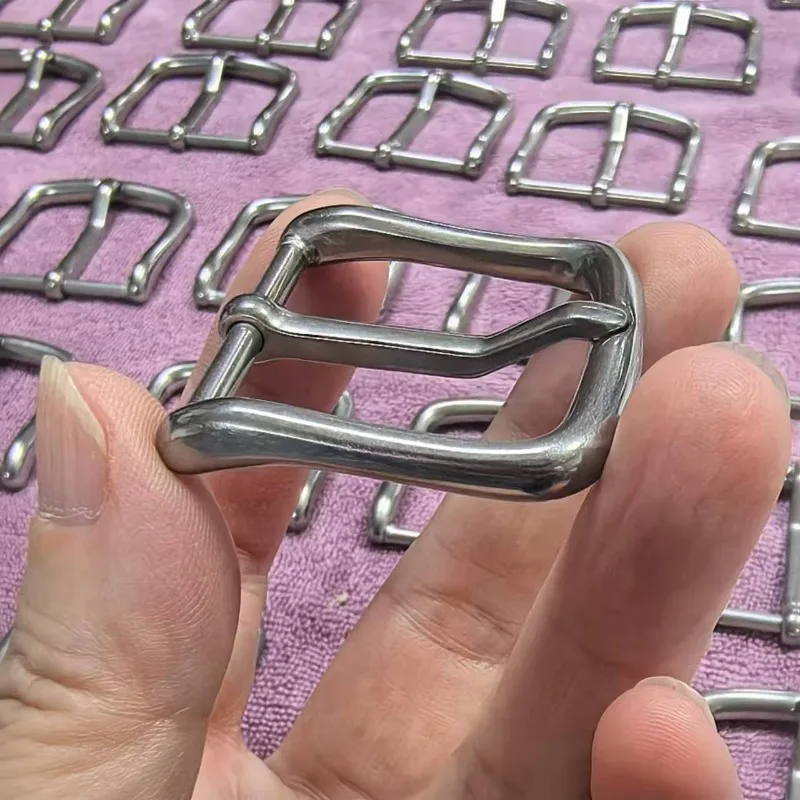 التيتانيوم النقي 3 سنتيمتر دبوس مشبك حزام الرأس المشبك-الرجال النساء موضة التيتانيوم معدن الصدأ المضادة للحساسية حزام مشبك الملحقات #5