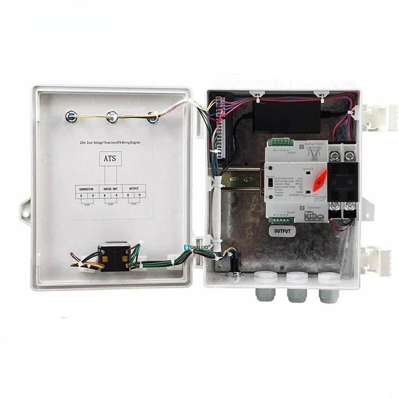 # Silent Diesel Generator 10kw 3 Phase DC Ats Switch Automatic Transfer 2P 4P W2R 63A 110v/220v 220v/380v