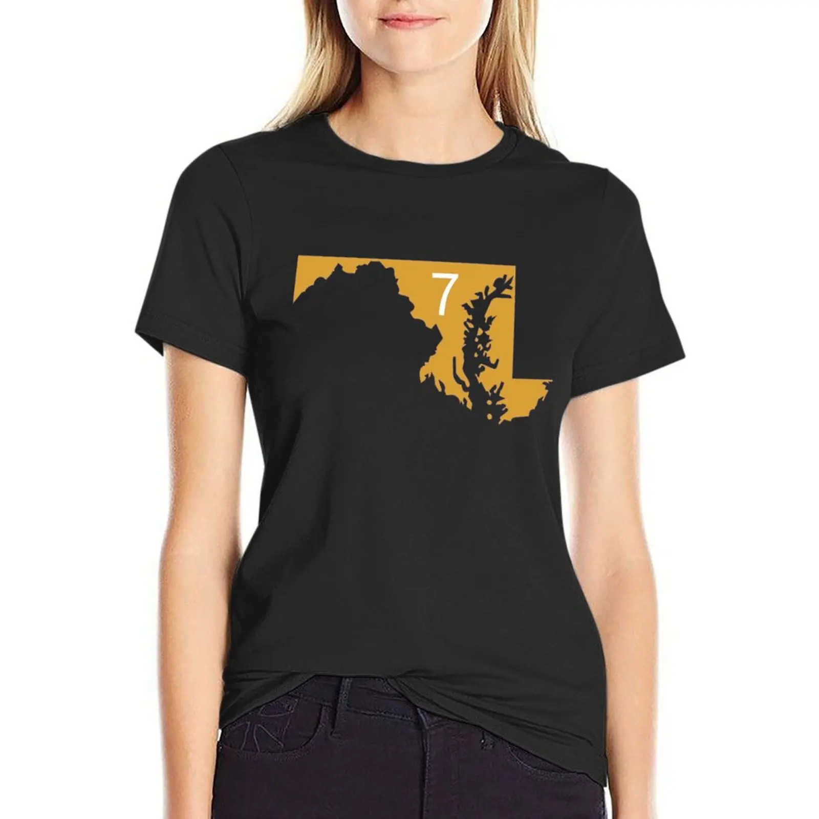 

Maryland, The Seventh State T-Shirt Blouse graphics animal print animal prinfor plain t shirts for Women