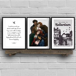 Welcome to Ketterdam Six of Crows Poster I Would Have Come For You Quote Print Team Crows Art Canvas Painting Home Wall Decor