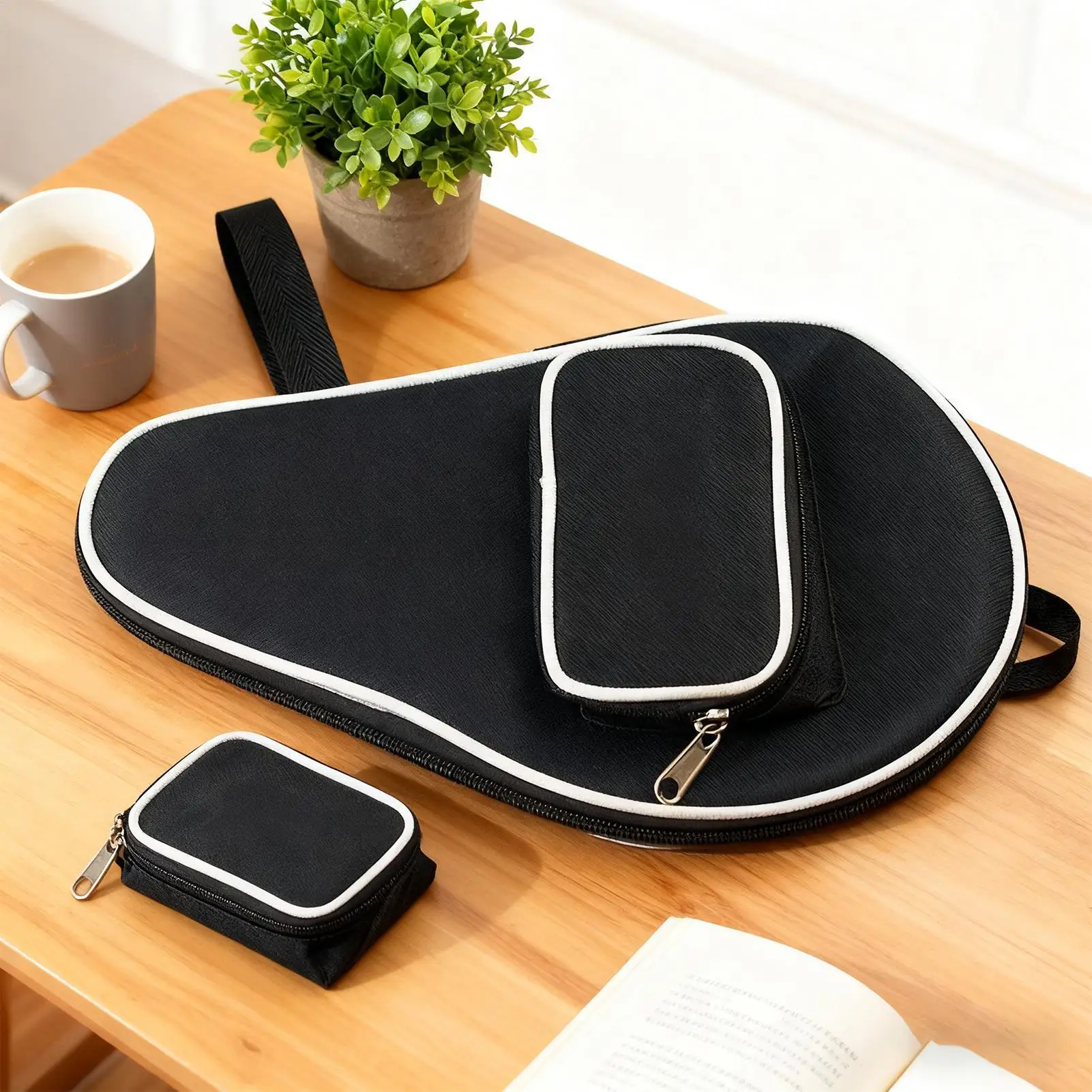 Table Tennis Bag Protective Portable Racket Case Protective Paddle Bag For Adult Kids Sports Game Training Indoor Outdoor Yard