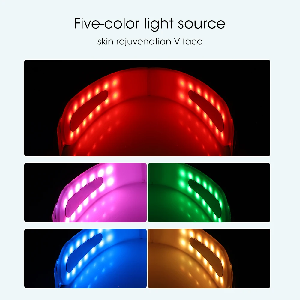 LED Facial Lifting Device Face Slimming Massager Double Chin Removal V Line Lift Belt V Face Shaper Skin Care Beauty Instrument