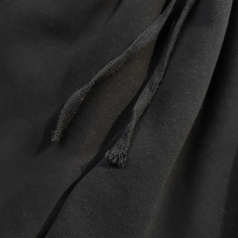 

American High Street Casual Lettering orts Women's Loose Wide Leg Pants Summer Spor Design Organic Cotton Blend