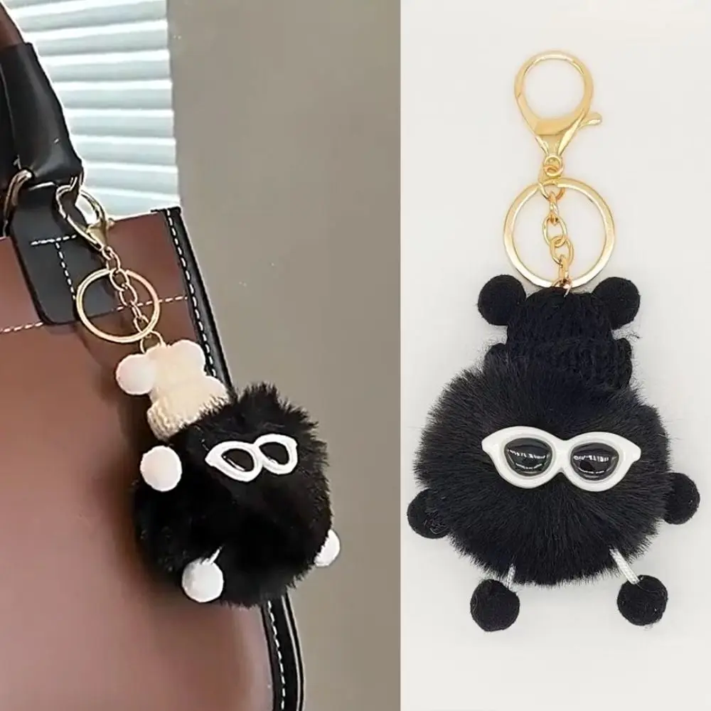 

Plush Keychain Elf Rex Rabbit Hair Pendant Imitation Plush Pendant Coal Ball Colorful Cute Creative Bag Pendant