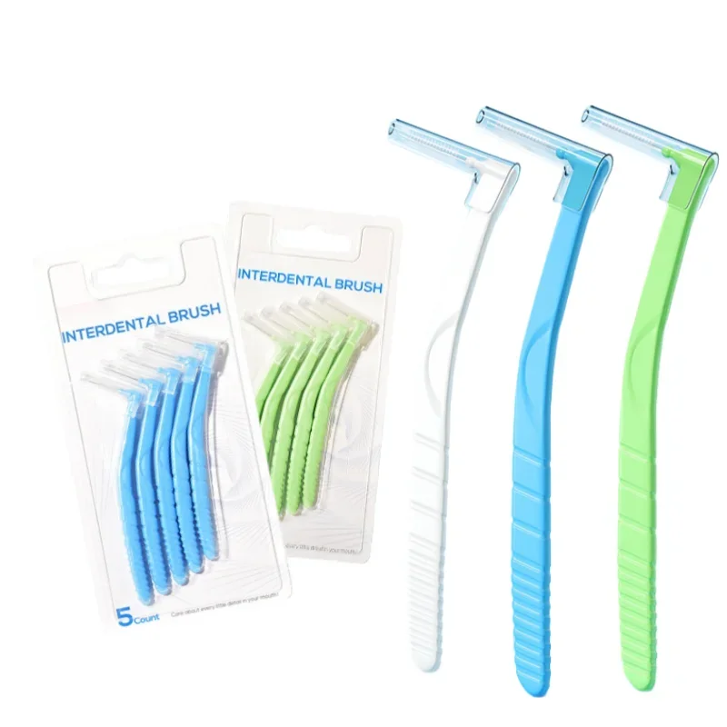 

5 шт. межзубная щетка L-образные зубы гигиена полости рта зубная нить зубочистка мягкие ортодонтические здоровые щетки инструменты для чистки зубов