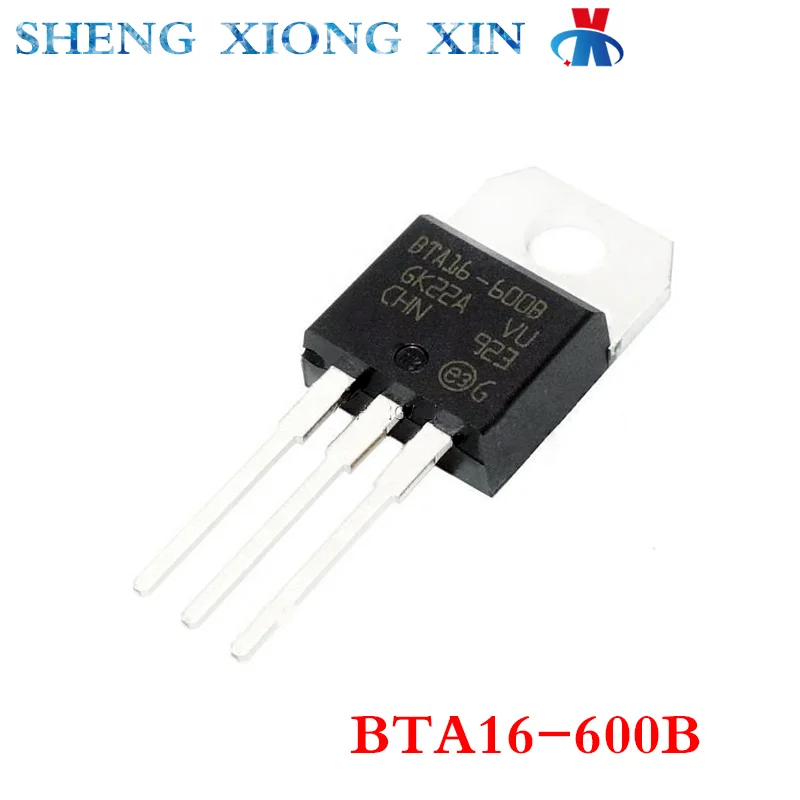 

10pcs/Lot 100% New BTA16-600B BTA16-600BRG TO-220 Thyristor/Module BTA16-600 Integrated Circuit