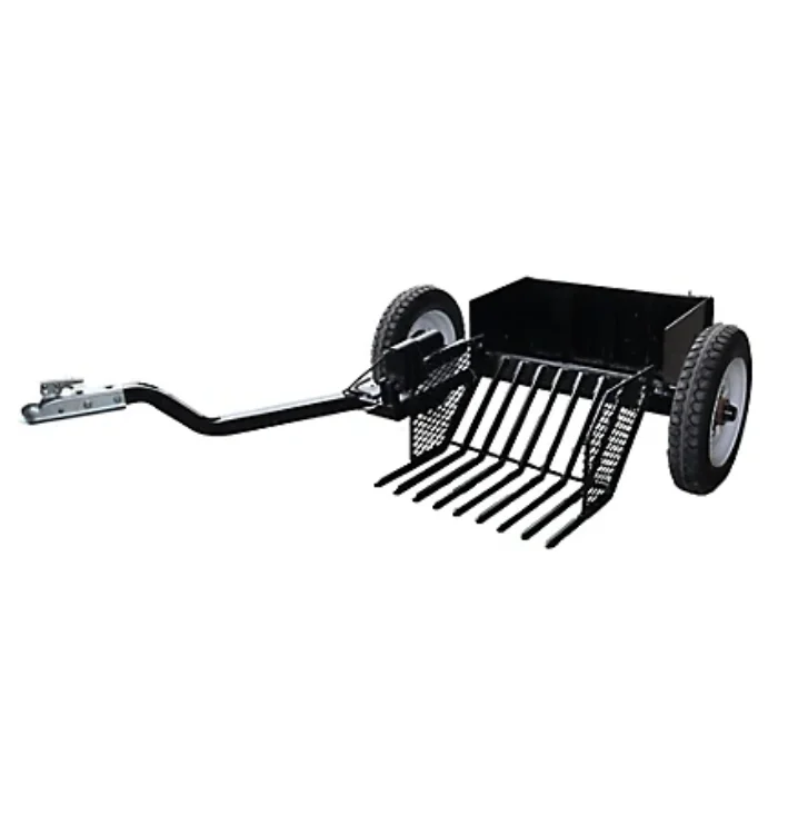 36 Inch Rock Picker for Lawn Tractor 1000 Lbs Capacity Durable Steel Rock Equipment