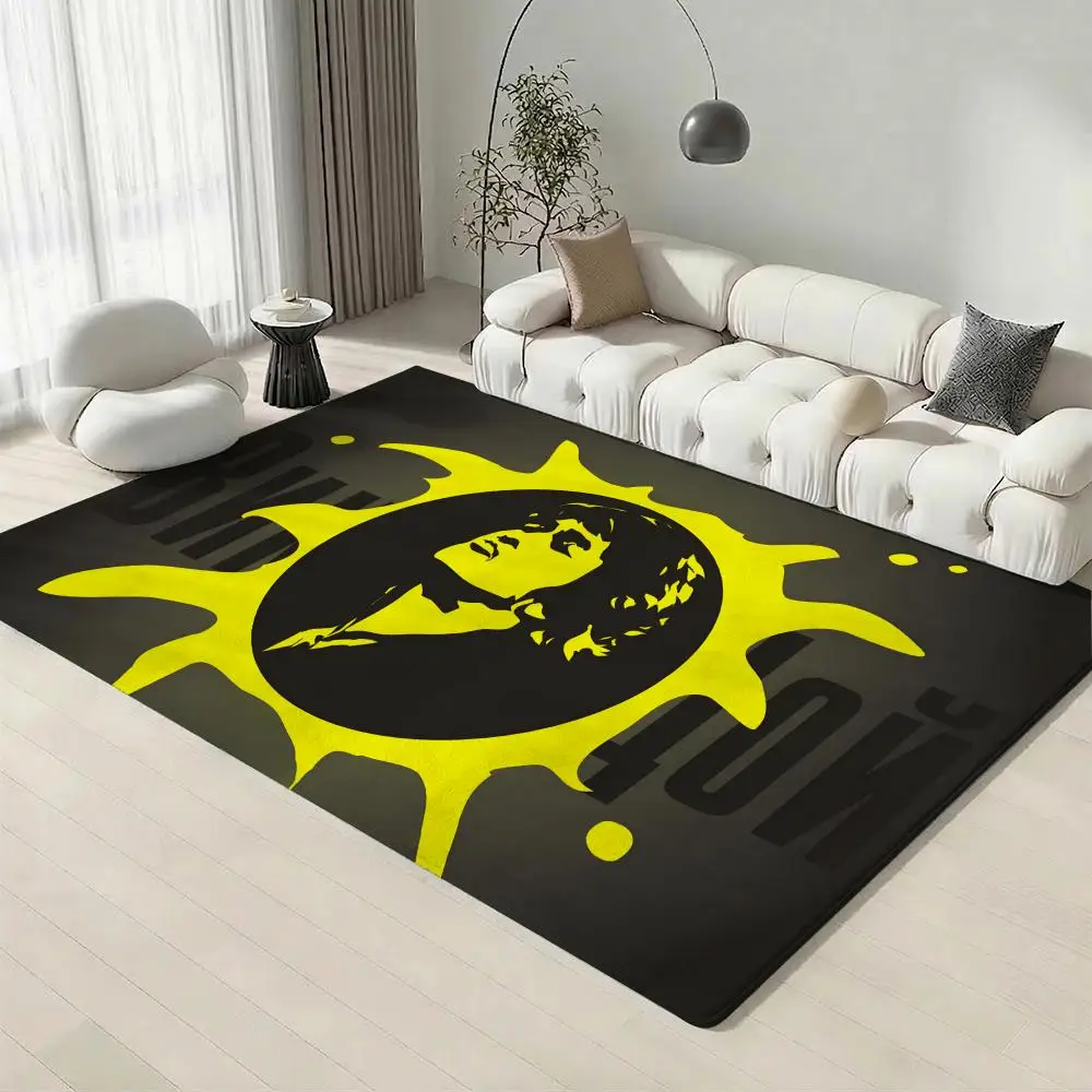 

Singer V-Viktor Tsoi Floor Mat Eco-Friendly Flannel Doormat Non-Slip Odorless Soft Short Plush Indoor Floor Rug