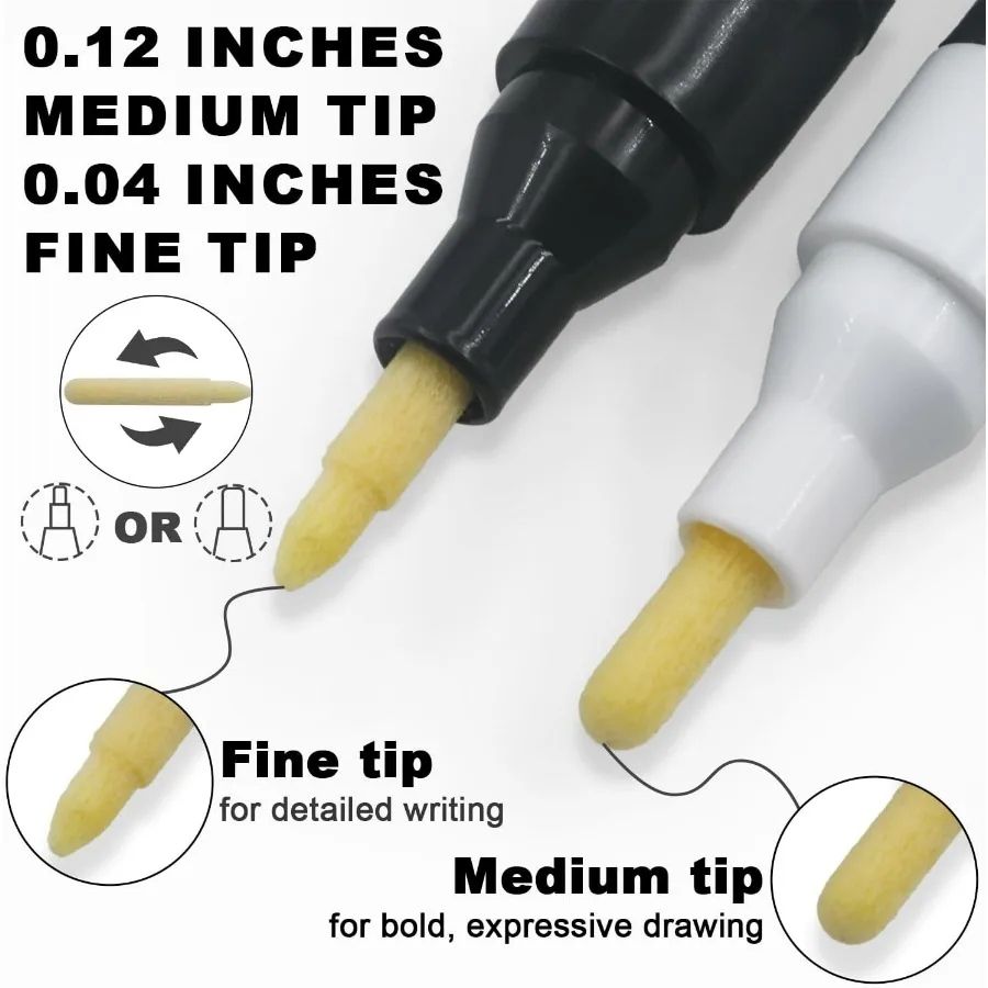 ชุดปากกาชอล์กเหลวแบบลบได้ 12 สีนีออน สำหรับกระดานดำ กระดานไวท์บอร์ด กระจกหน้าต่าง กระจกเงา เมนูร้านอาหาร