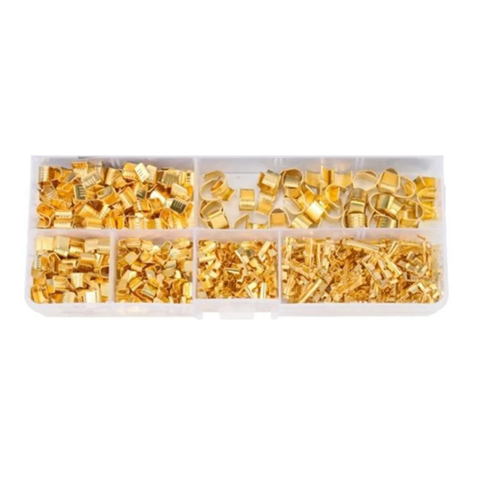 600 Stuks U Vorm Koperen Ringaansluitingen Niet-Geïsoleerde Kabel Draad Spade Butt Connector Kit 454a/454b/454c/459/453/452