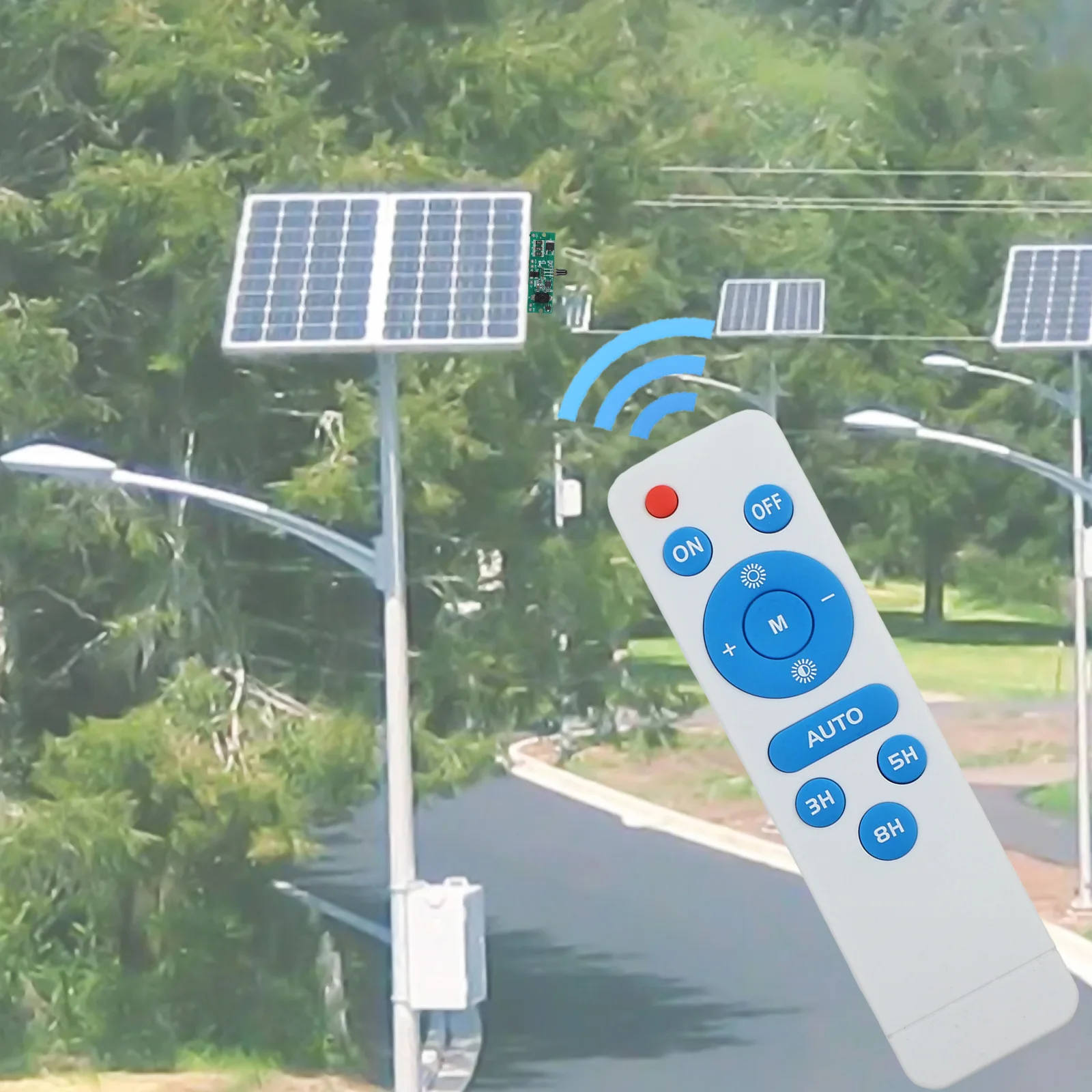 2025 New Solar Light Circuit Board With Remote Control Human Body Induction Solar Street Light Driver Board Remote Control