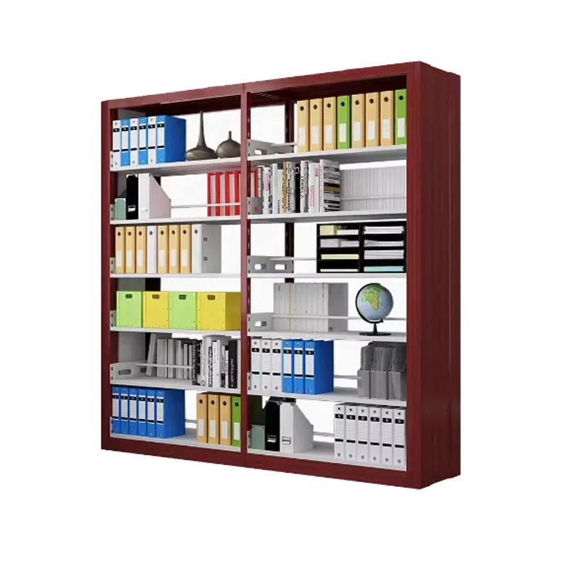 factory direct office furniture library shelf steel shelf school Reading room bookstore single-sided double-sided shelves