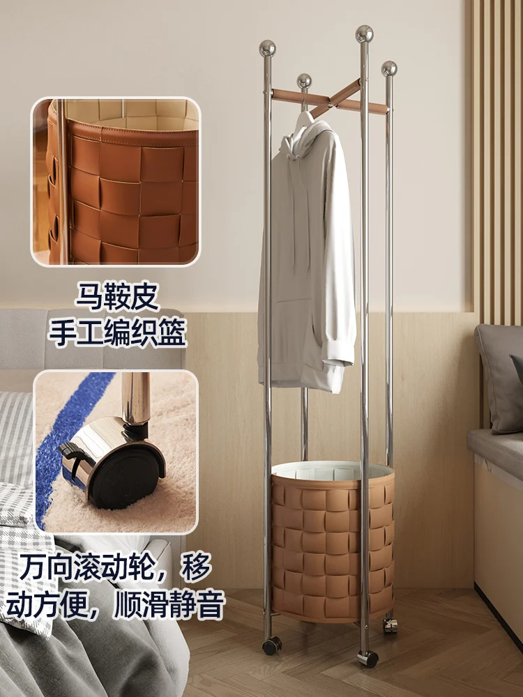 Bedroom, floor-to-ceiling universal wheel mobile hanger