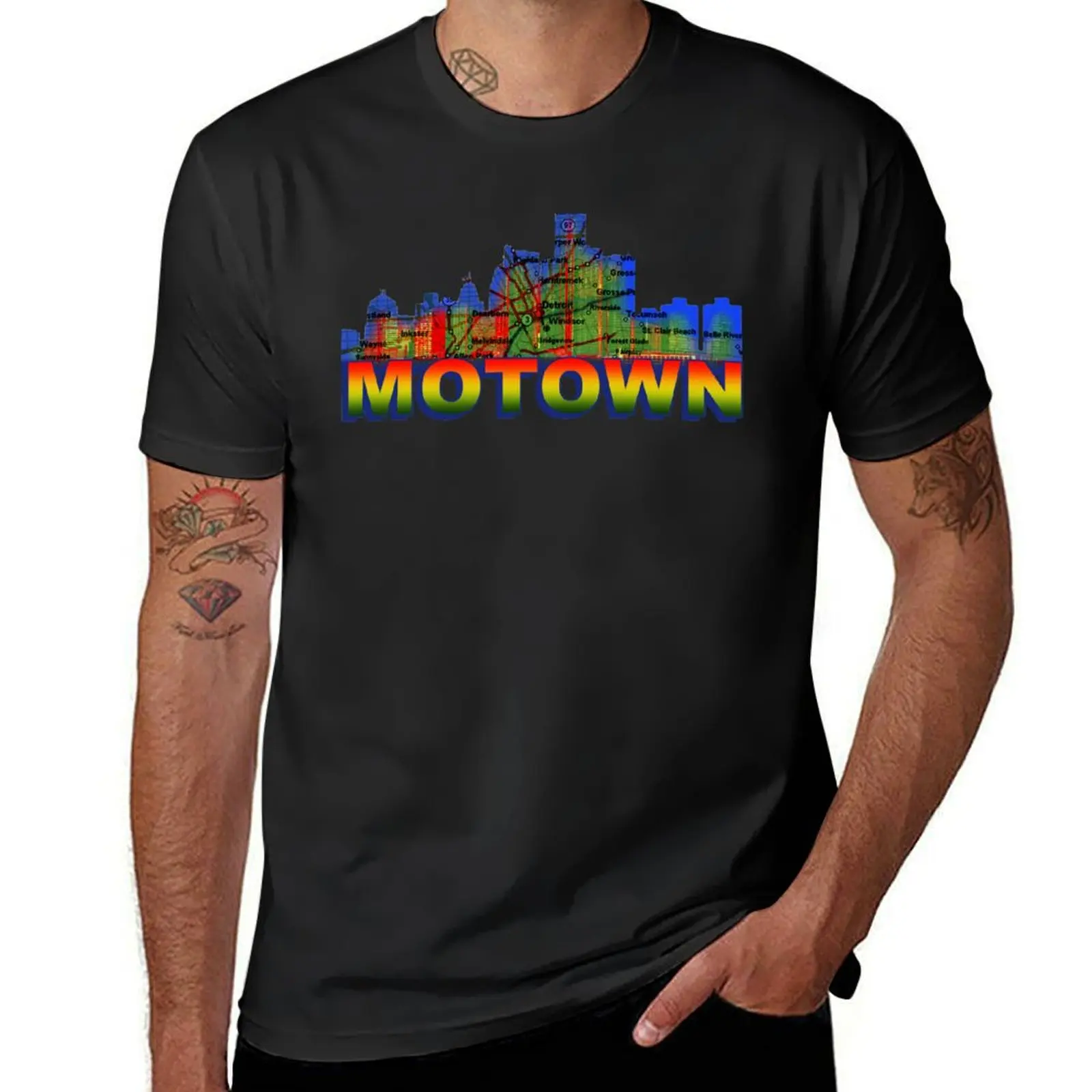 MOTOWN T-Shirt graphics heavyweights blacks mens graphic t-shirts hip hop