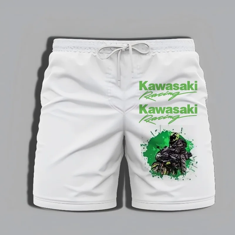 Kawasaki Adventure Gym 2025 New Extreme Sports Motorcycle Fashion, Elegance, High Quality Men's Beach Pants