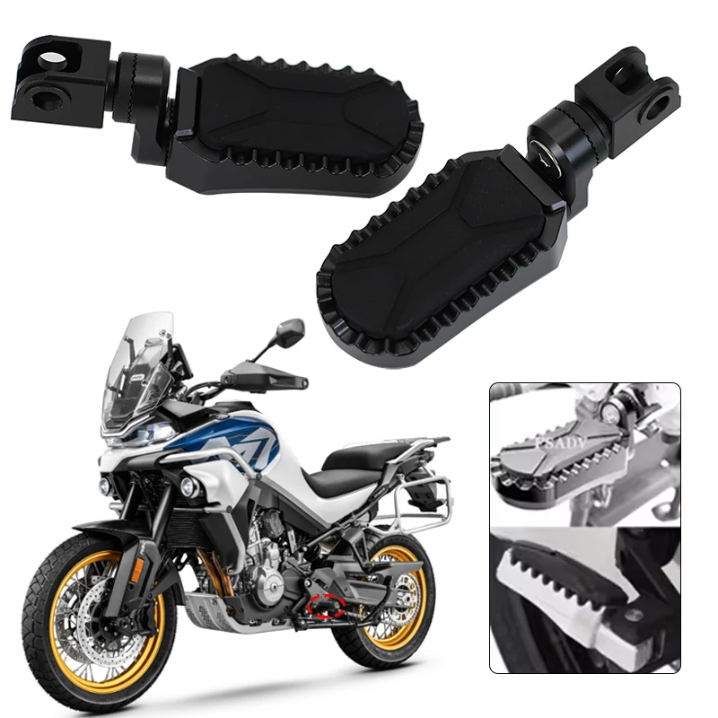 

Front&Rear Motorcycle Adjustable Rotatable Footrest Passenger Foot Pegs Rests For CFMOTO 800MT MT800 MT 800 MT 800MT-X 800MTX