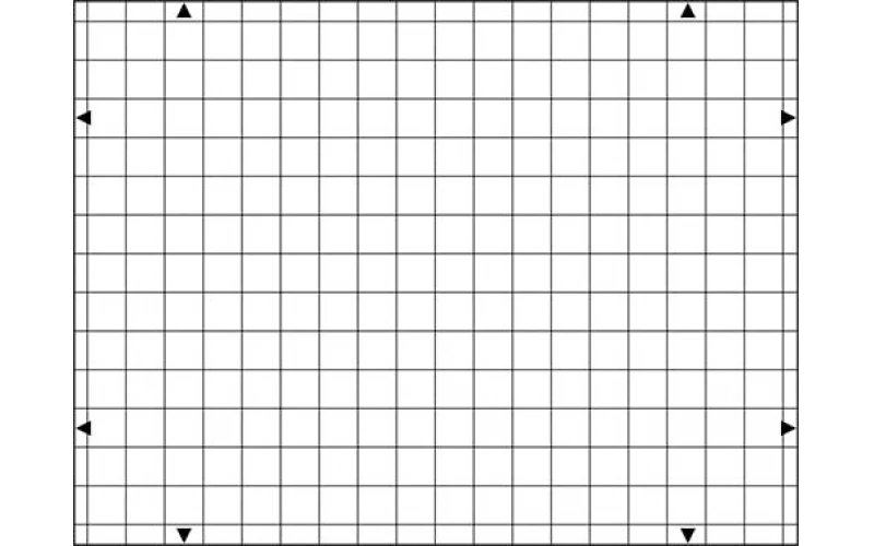 400*300*0.25mm  A Network DistortionTest Chart Checker Card Customized Designed for Operation Adjustment and Control of Camera