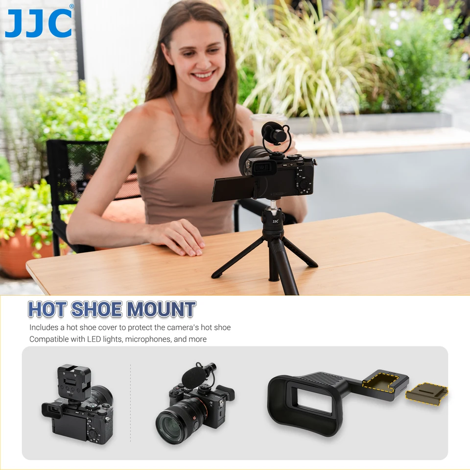 Paraluce In Silicone Per Mirino Sony A7C II E A7CR, Con Copertura Hot Shoe E Adattatore Cold Shoe