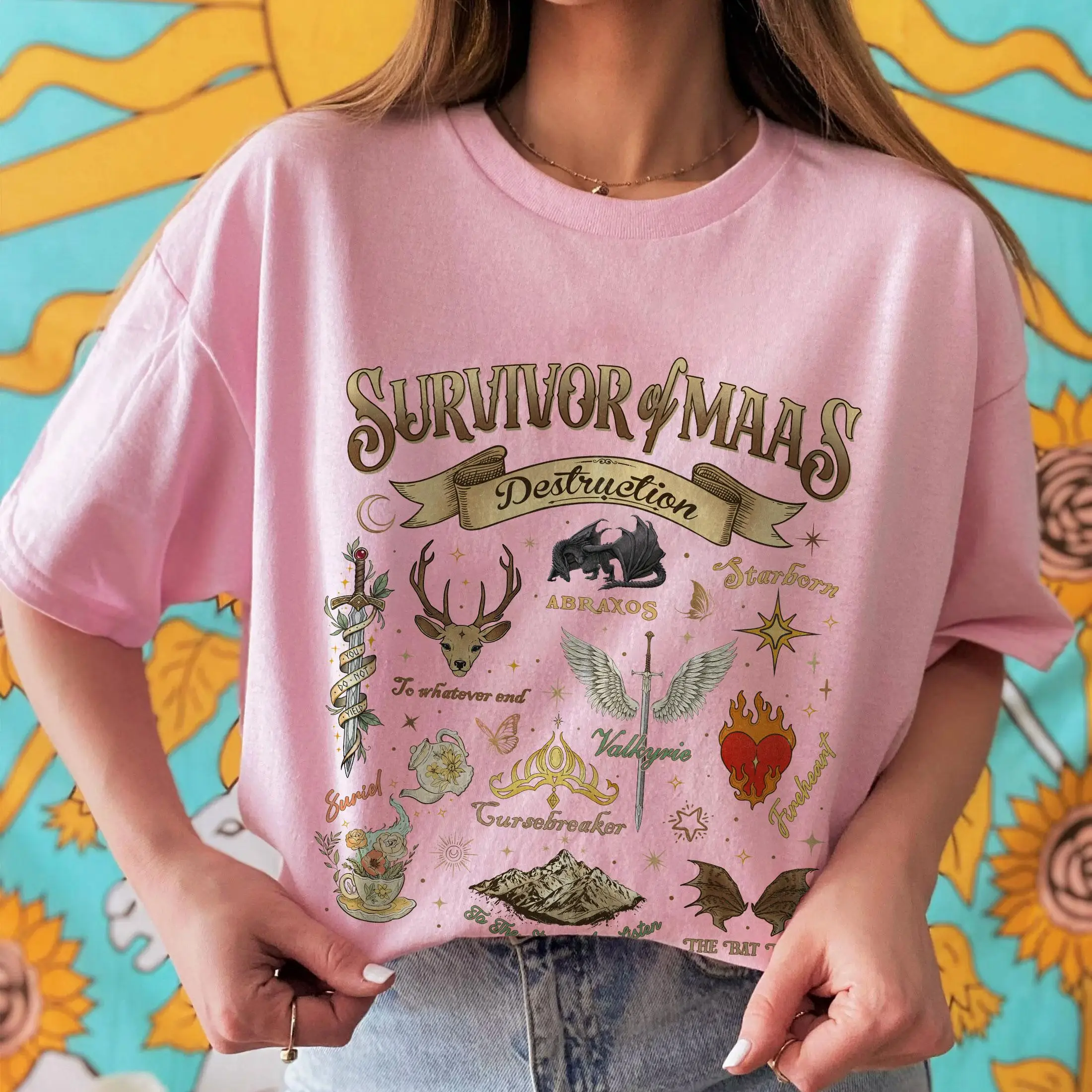 Survivor of Mass Destruction T-shirt, Acotar Fan TShirt, Sjm Inspired Tee, Bat Boys Shirt, Crescent City Merch Tee