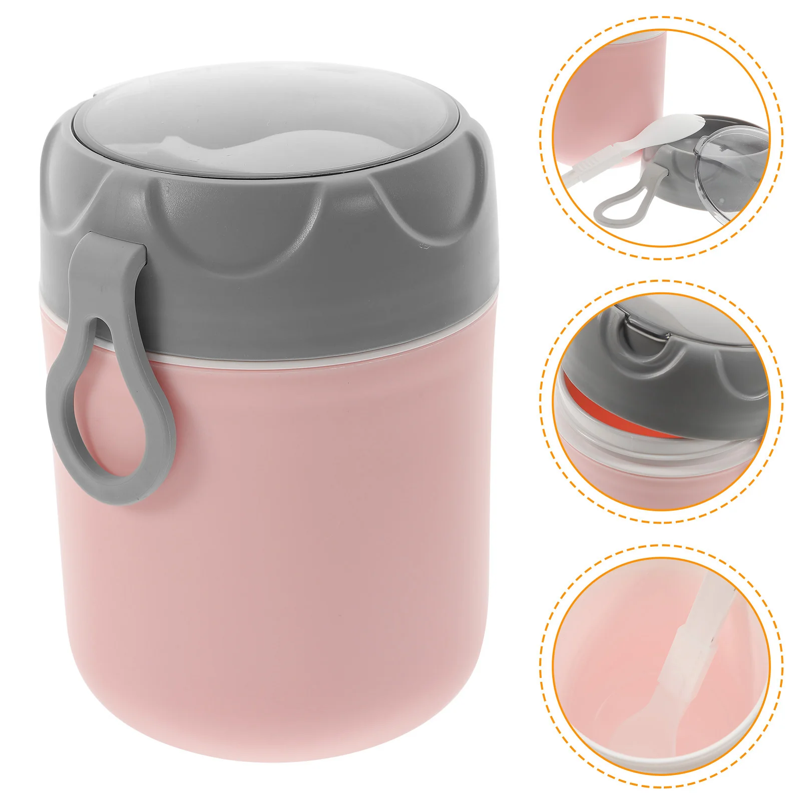 

Breakfast Cup Soup Food Heating Oatmeal Carrying Anti-leak Porridge Pp Cereal Storage