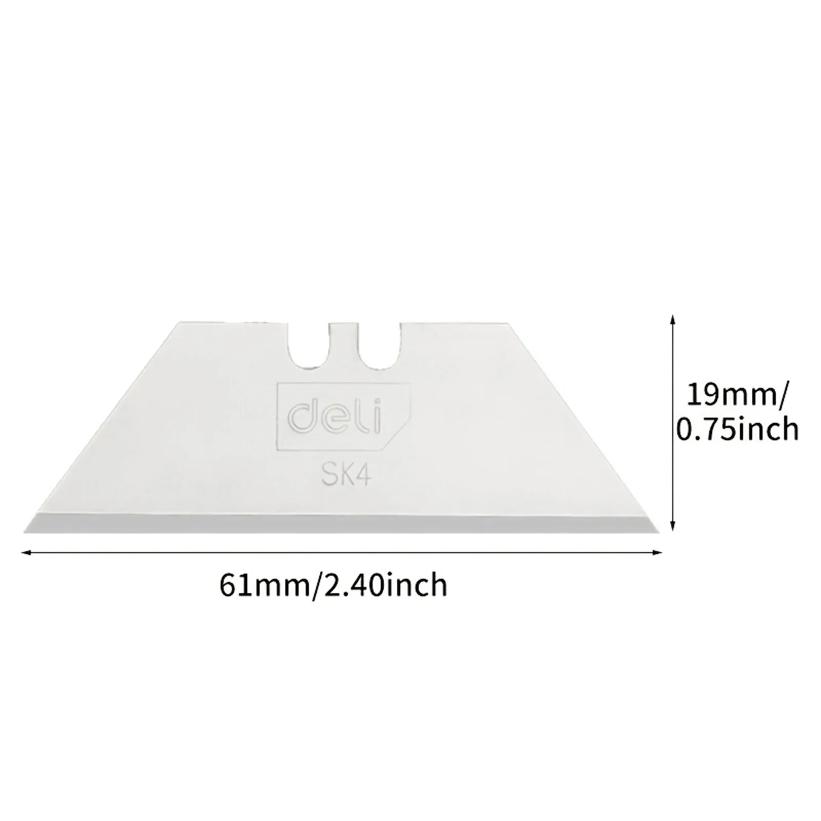 10pcs Utility Knife Blades SK4 Steel Box Cutter Blades with Plastic Case Standard Blades for Utility Knife Replacement