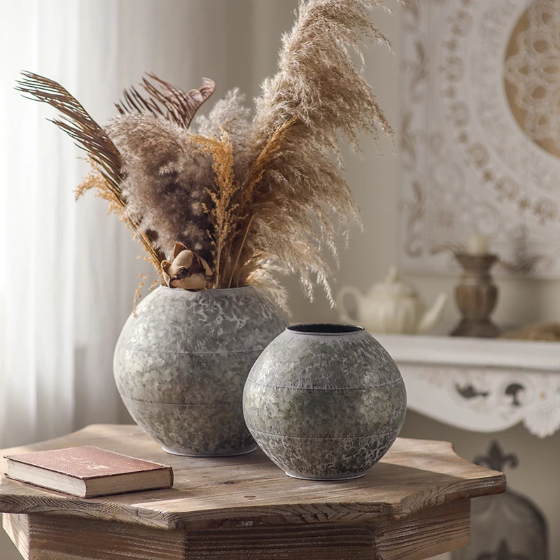 

Декоративная ваза для цветов в стиле арт-деко ручной работы из железа для домашнего интерьера, оптовая продажа, ретро-ваза для стола от китайских фабрик