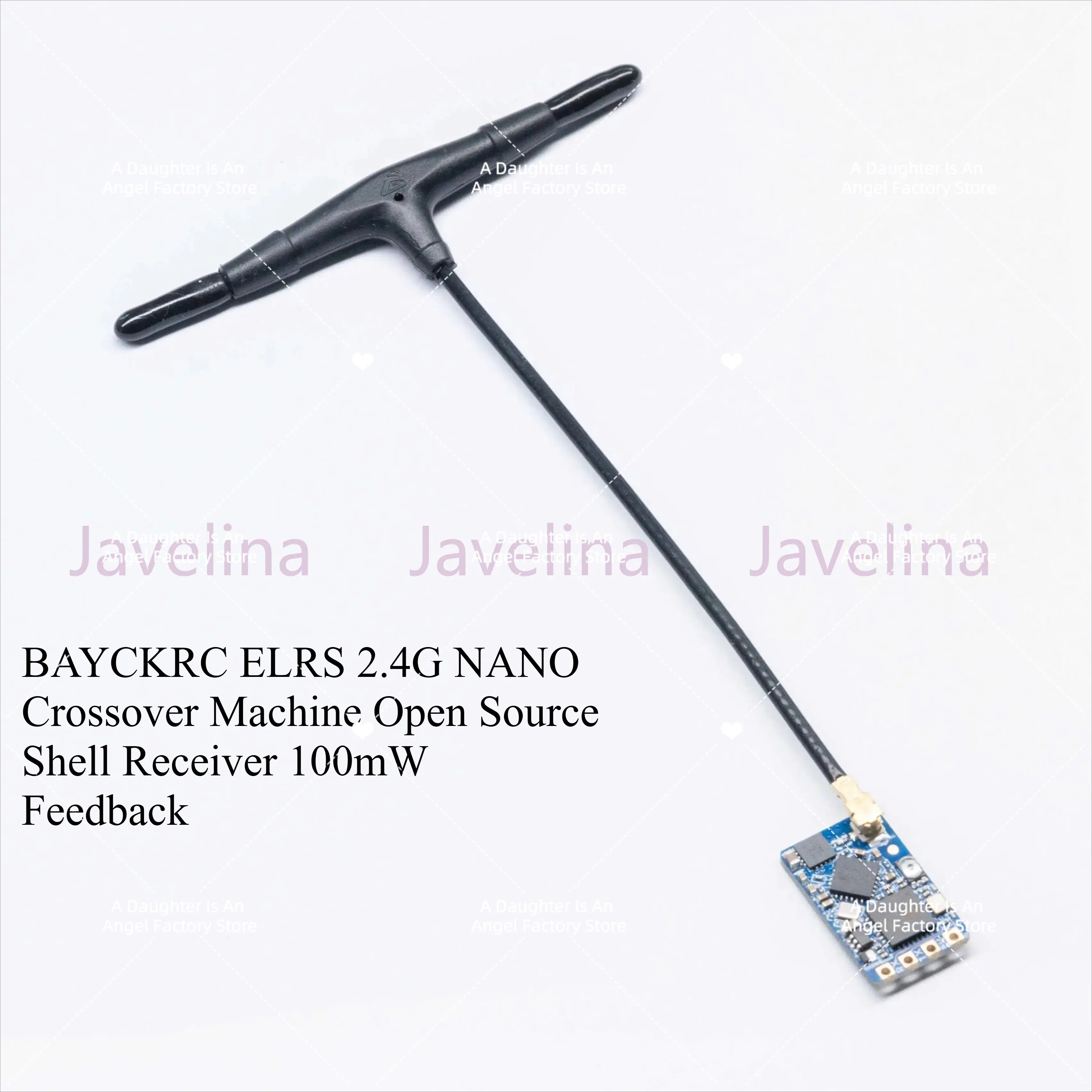 BAYCKRC ELRS 2.4G NANO Crossover Machine Open Source Shell Receiver 100mW Feedback