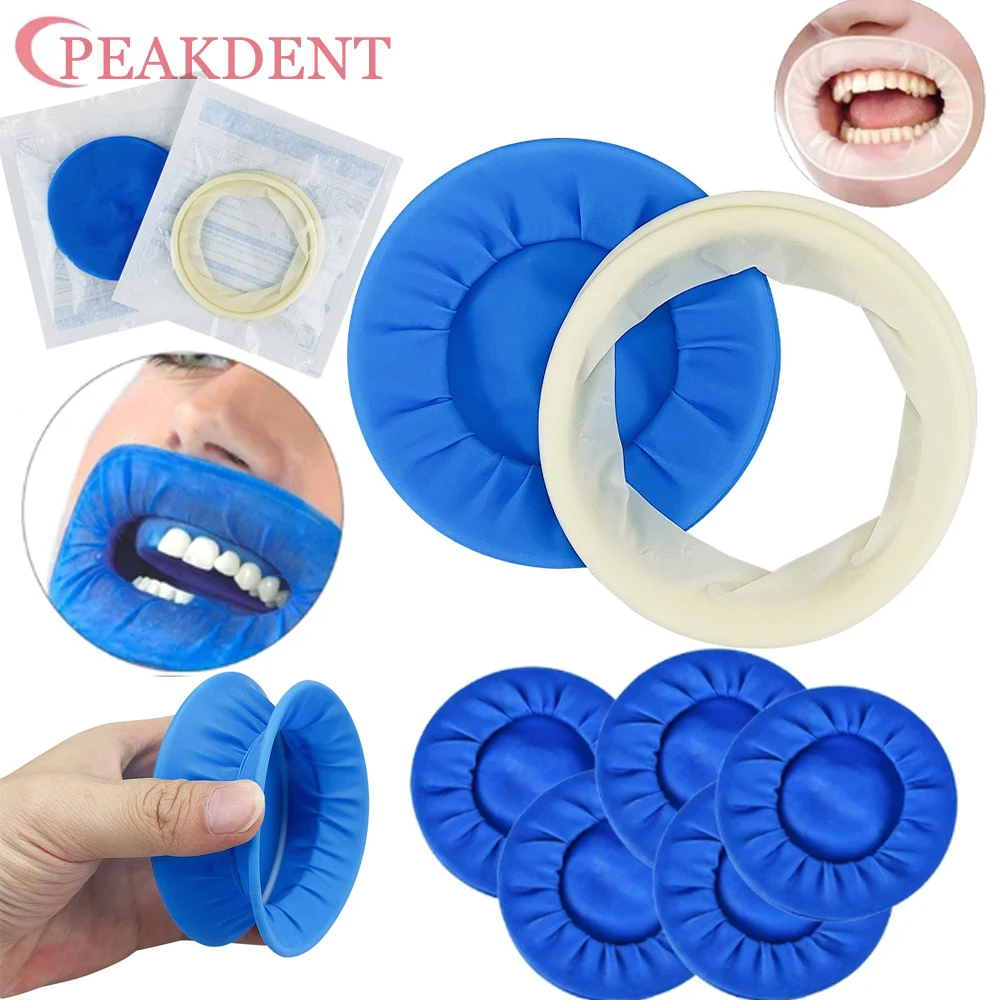 10Pcs Dental Disposable Rubber Sterile Mouth Opener Rubber Retractor Rubber Barrier Oral Cheek Expander Retractor dental tools