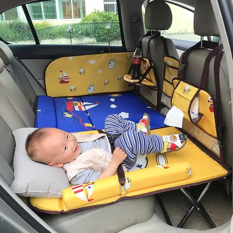 Car Back Seat Folding Children Travel Bed Child Car Rear Sleeping Mat Children Baby Sleep Good Helper