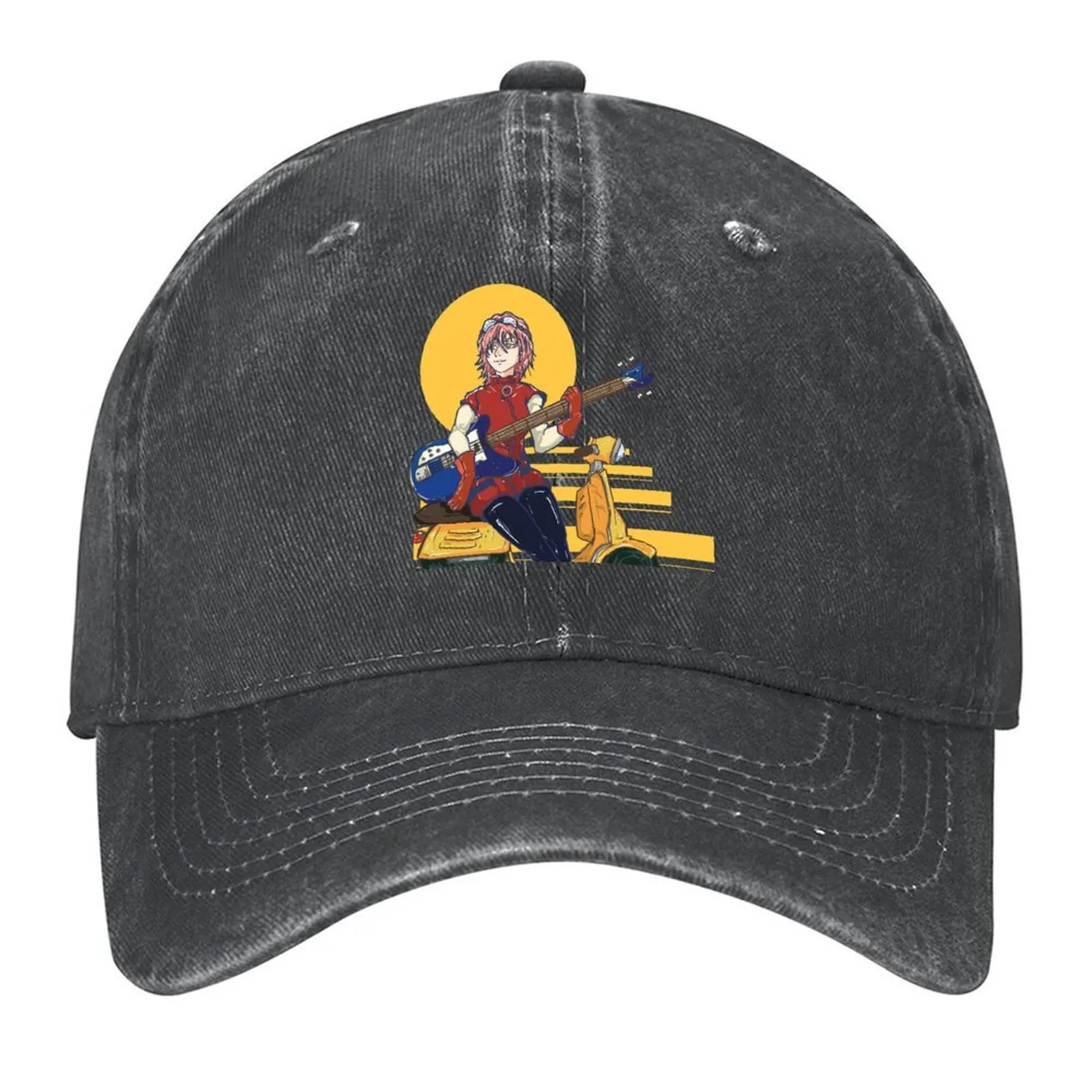 

FLCL - Haruko Haruhara Baseball Cap Designer Hat funny hat Luxury Brand luxury woman cap Men Hats Women's