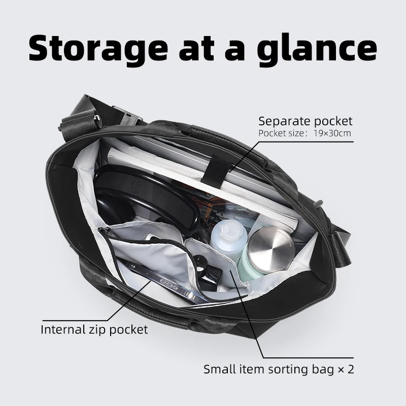 حقيبة يد MARKRYDEN ذات سعة كبيرة مقاومة للماء، حقيبة كتف نسائية عصرية مع حزام كروس #4