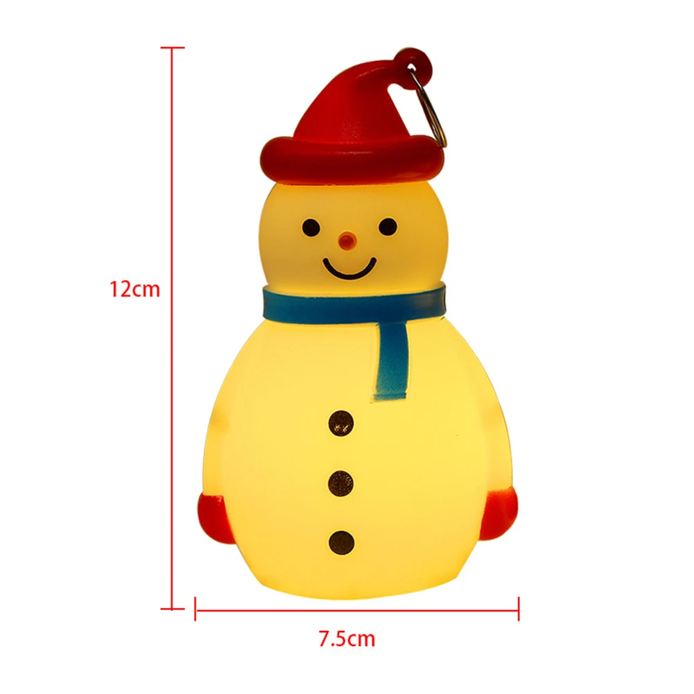 Christmas LED Night Light Snowman Lights Xmas Tree Hanging Pendants Battery Operated Christmas Party Indoor Outdoor Decor Lights