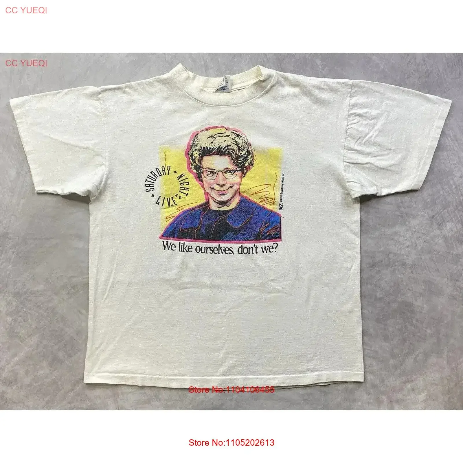 

Винтажная футболка Church Lady Dana Carvey Saturday Night Live 1991, размер XL, винтажный стираный топ для повседневной носки, удобный мягкий