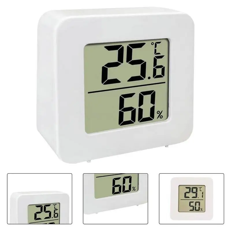 Mini Digital Thermometer Hygrometer Indoor Room Temperature Humidity Meter Sensor Gauge Weather Station With Battery