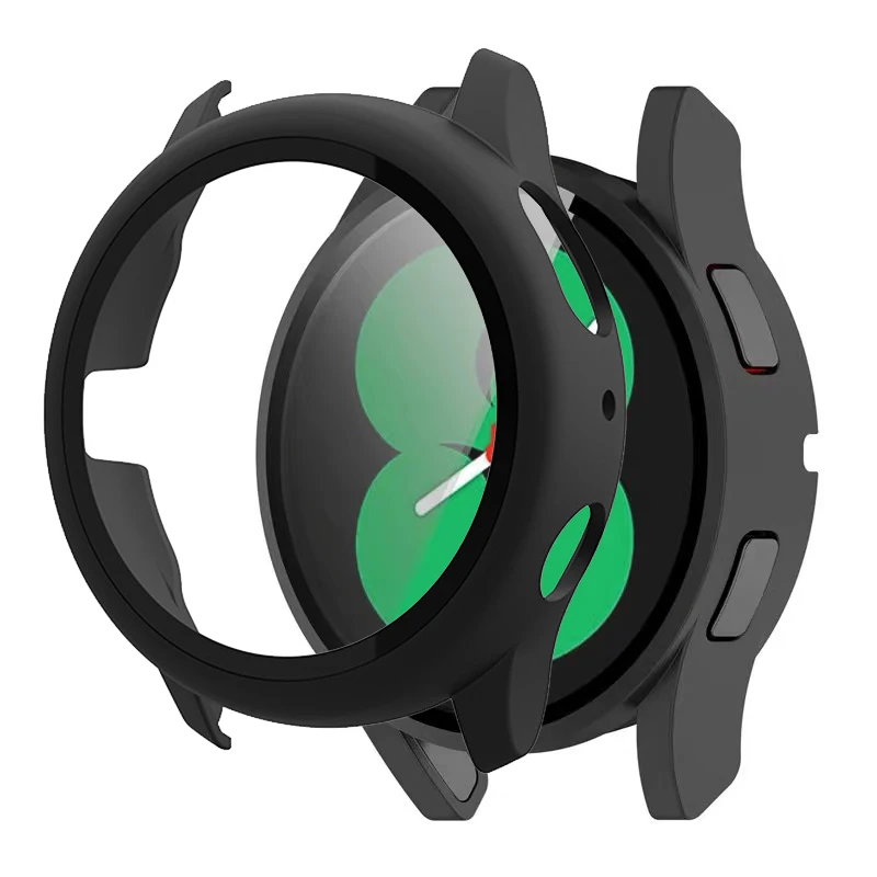 Glass+Case For Samsung Galaxy Watch 4  active 2 40 44mm PC bumper bezel For samsung watch 4 Screen Protector Cove