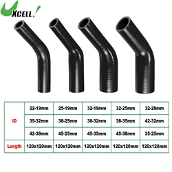 UXCELL 45 Degrees 19-22mm 19-32mm 28-32mm 25-38mm 32-42mm 25-45mm ID Car Silicone Hose Coolant Intercooler Hose 102x102mm Long